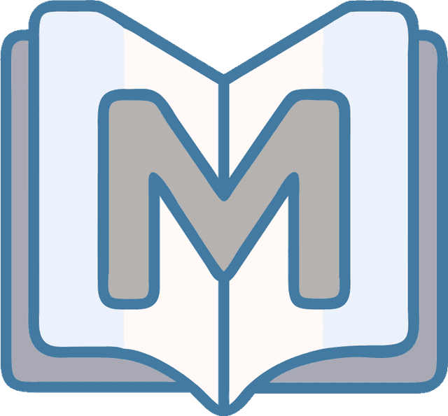 Memoryter’s open-book logo